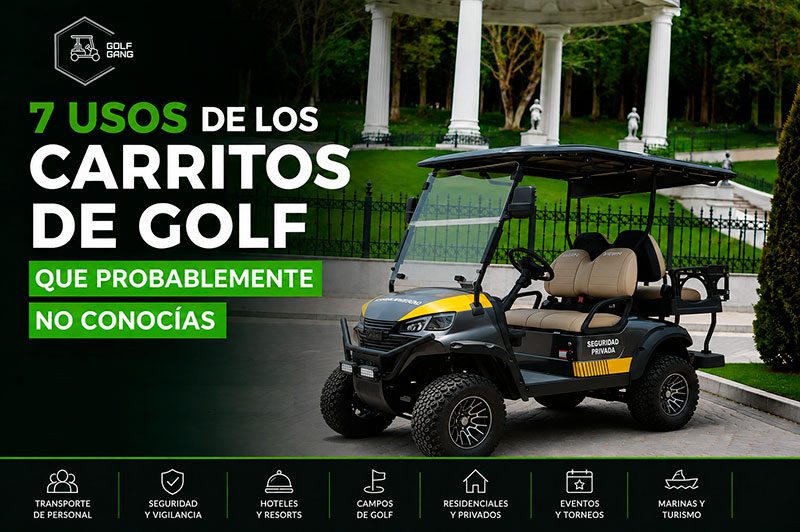 7 usos de los carritos de golf que probablemente no conocías.