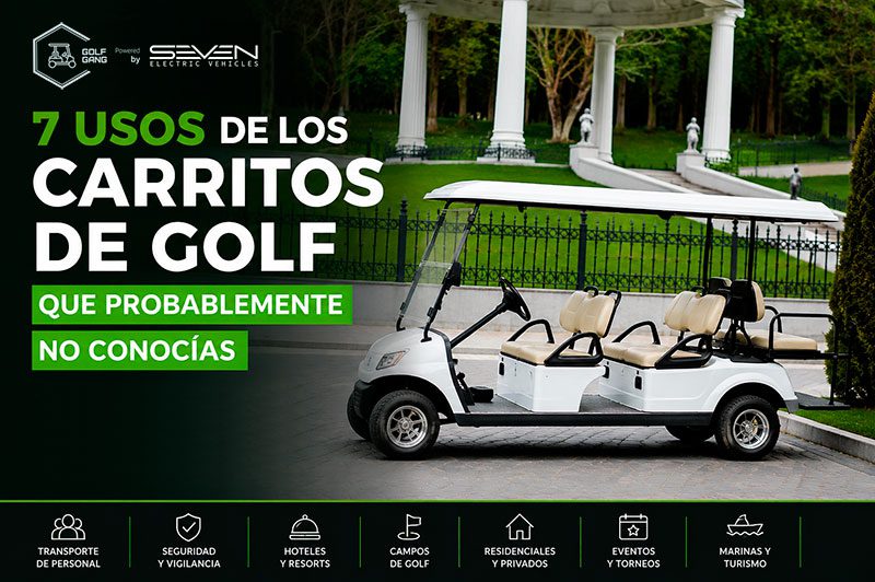7 usos de los carritos de golf que probablemente no conocías.